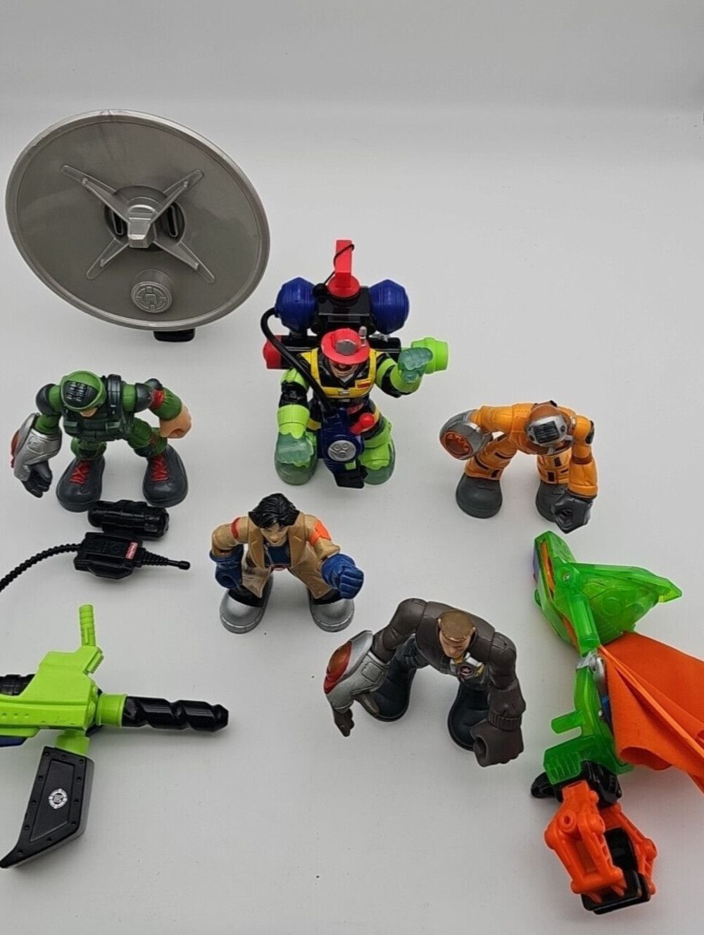 6 vintage 2002 figures from Fisher-Price Rescue Heroes Rescue Rangers Star Squad